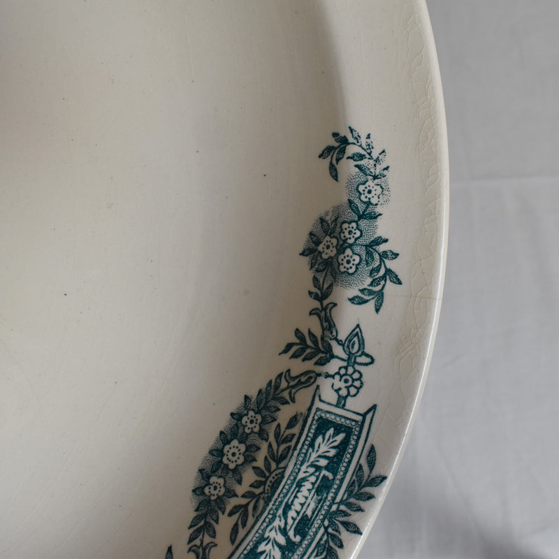 Antique Round Deep Plate, Longchamp Lutece