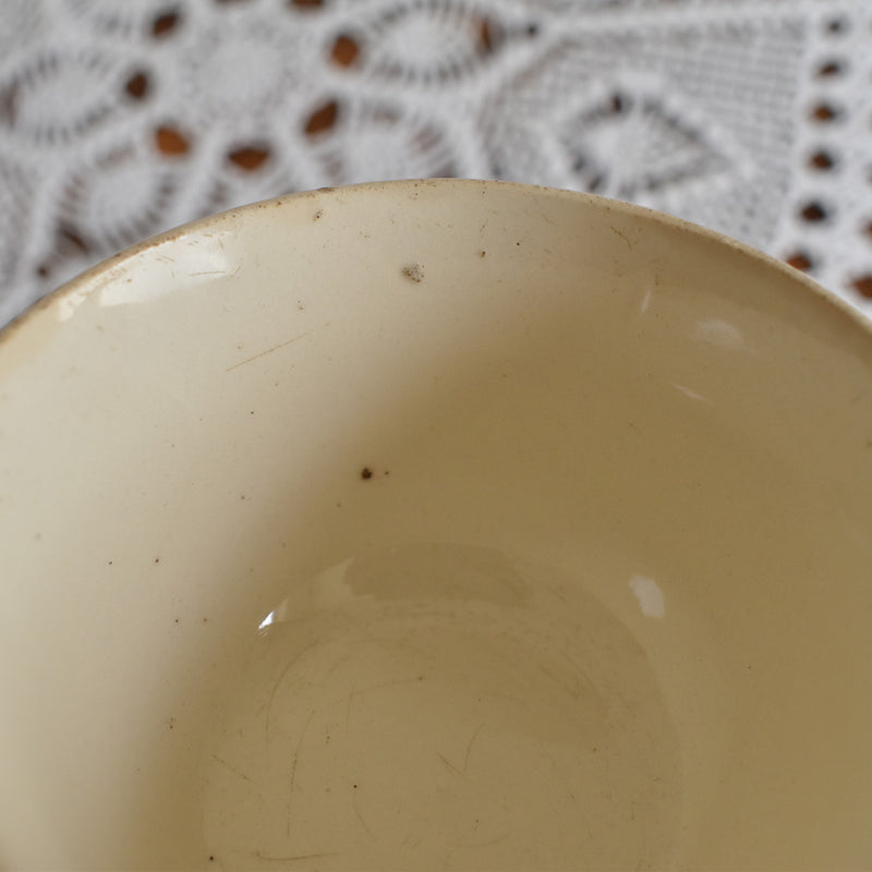 Antique Cup Sarreguemines Flower Rim B