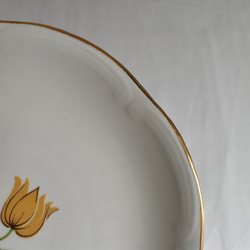 Vintage Dessert Plate Gien Floréal A