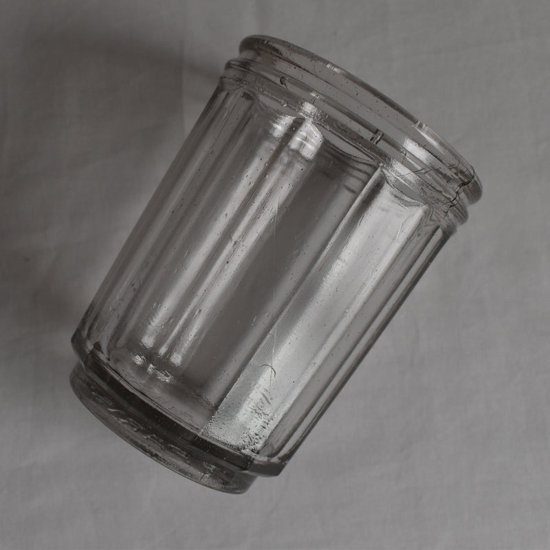 Antique Glass Jam Pot Chevalier Paris