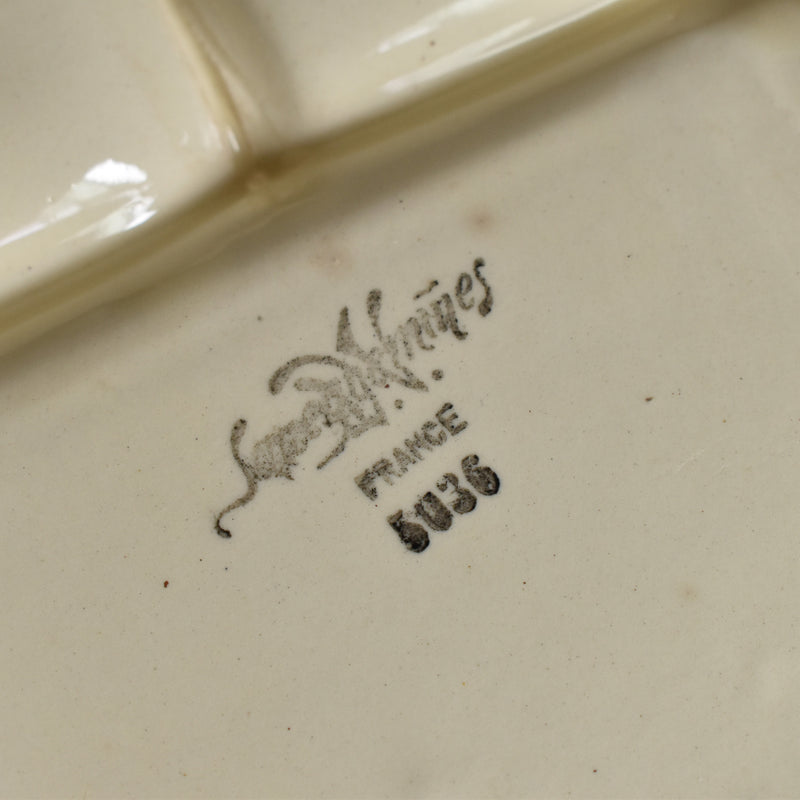 Vintage Compartment Plate, Sarreguemines 5036