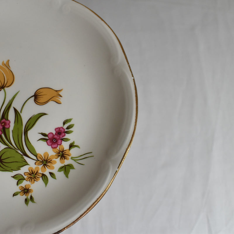 Vintage Dessert Plate Gien Floréal A