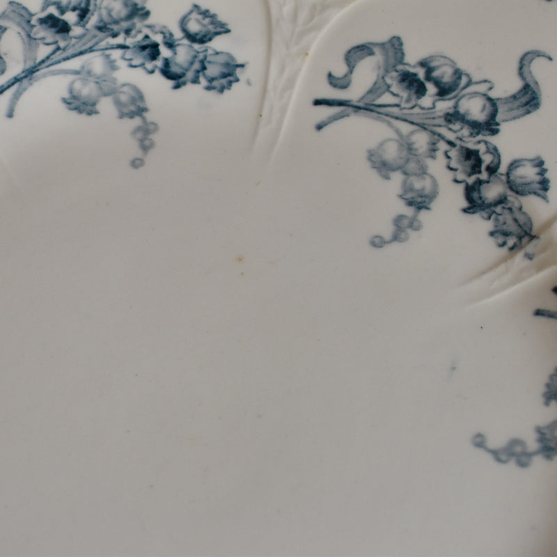 Antique Dessert Plate - Longwy Muguet (Lily of the Valley) A
