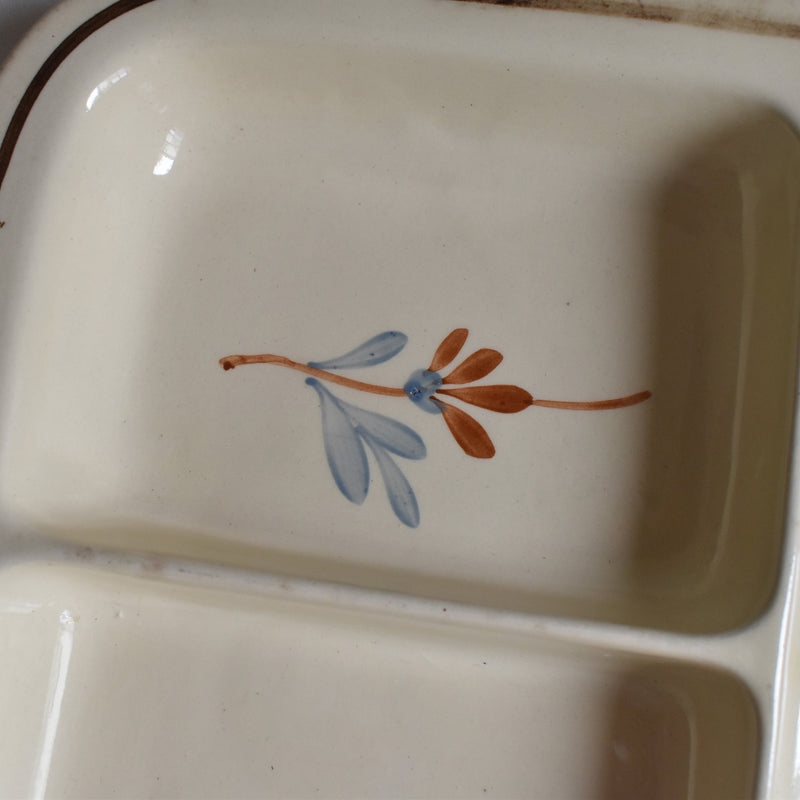 Vintage Compartment Plate, Sarreguemines 5036