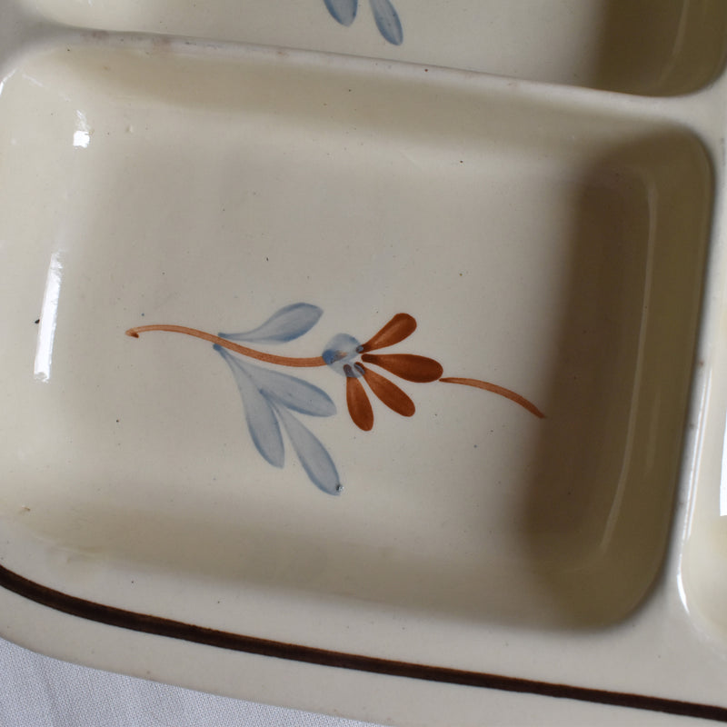 Vintage Compartment Plate, Sarreguemines 5036