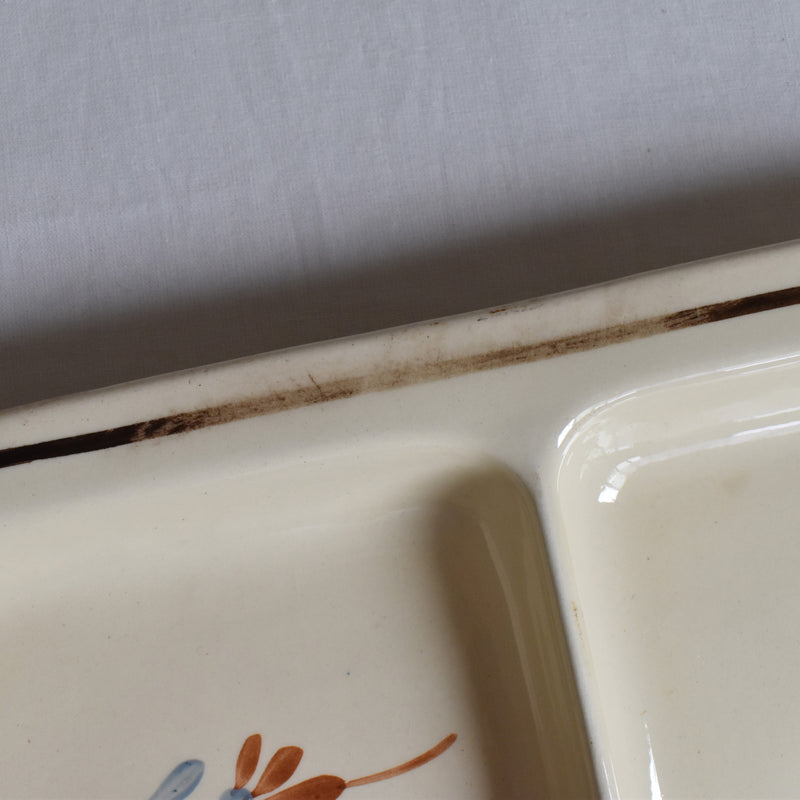 Vintage Compartment Plate, Sarreguemines 5036