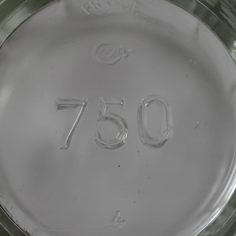 Vintage Glass Jam Pot 750
