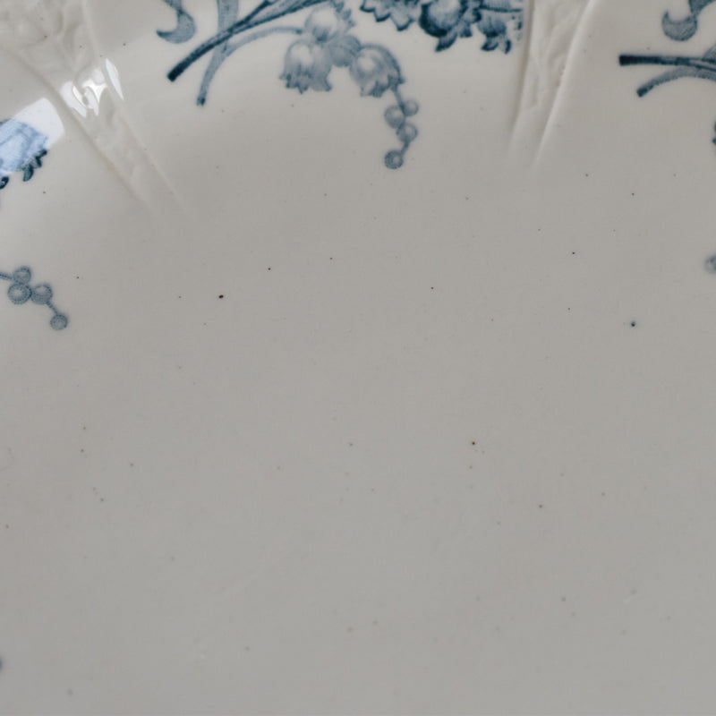 Antique Dessert Plate Longwy Muguet (Lily of the Valley) C