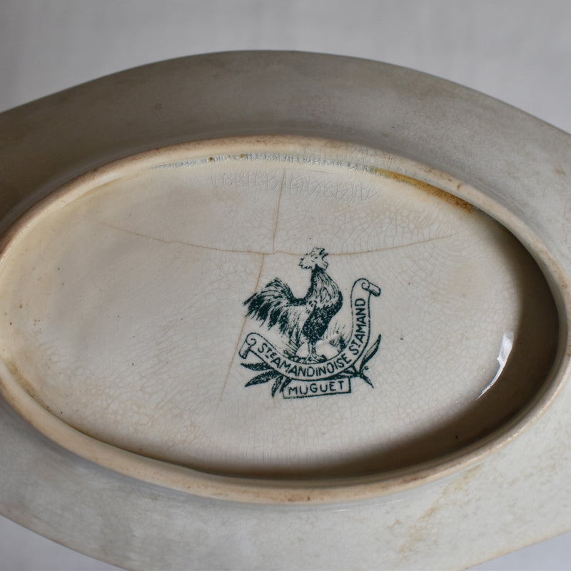 Antique Raviere Saint Amand Dinosaure Muguet