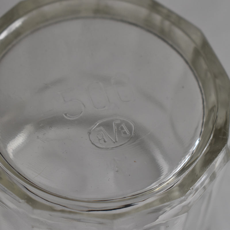 ヴィンテージ ガラスジャムポット 500 BVB