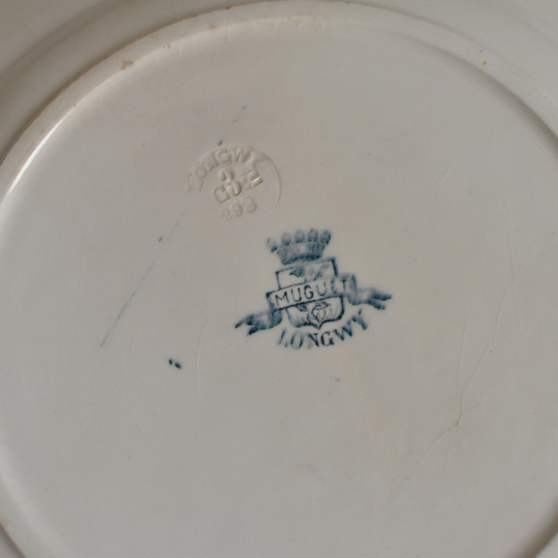 Antique Plate, Longwy, Muguet (Lily of the Valley) A