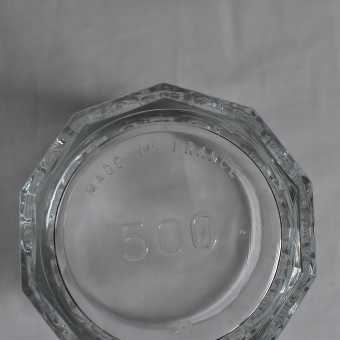 ヴィンテージ ガラスジャムポット 500mL A　（銀座店に展示中）