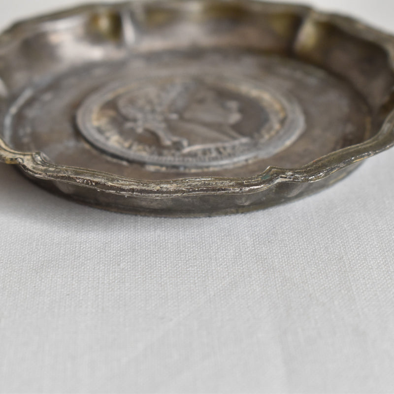 ヴィンテージピューター ミニプレート　ナポレオン