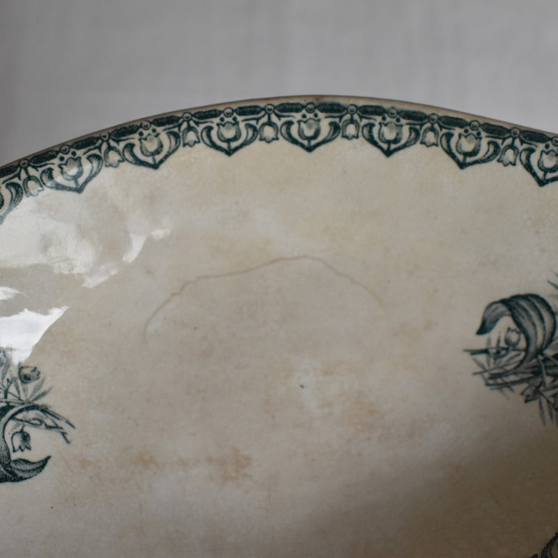 Antique Raviere Saint Amand Dinosaure Muguet