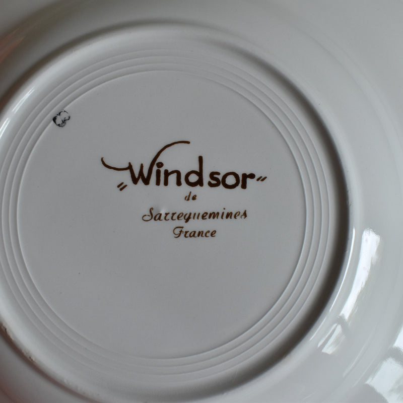 Vintage deep plate Sarreguemines Windsor A