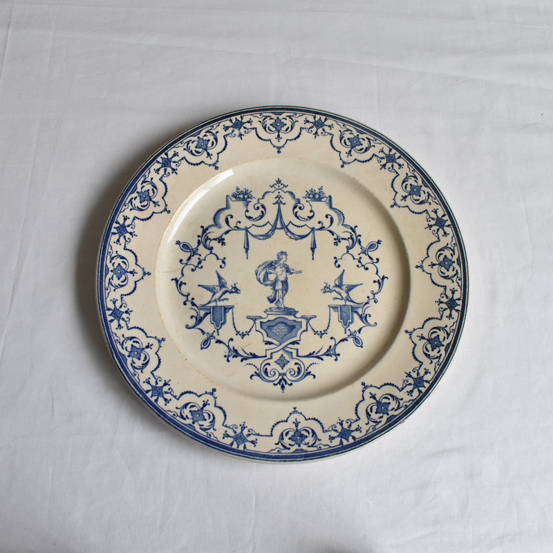 Antique Service Plate, Jules Vieillard Moustiers