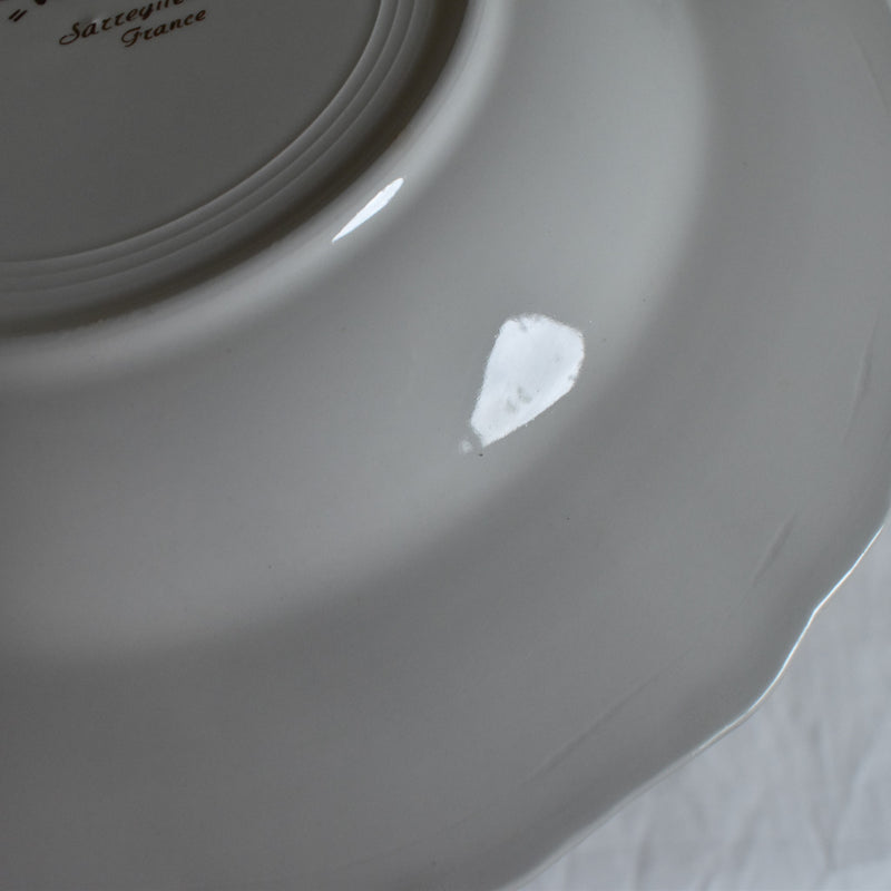 Vintage deep plate Sarreguemines Windsor A