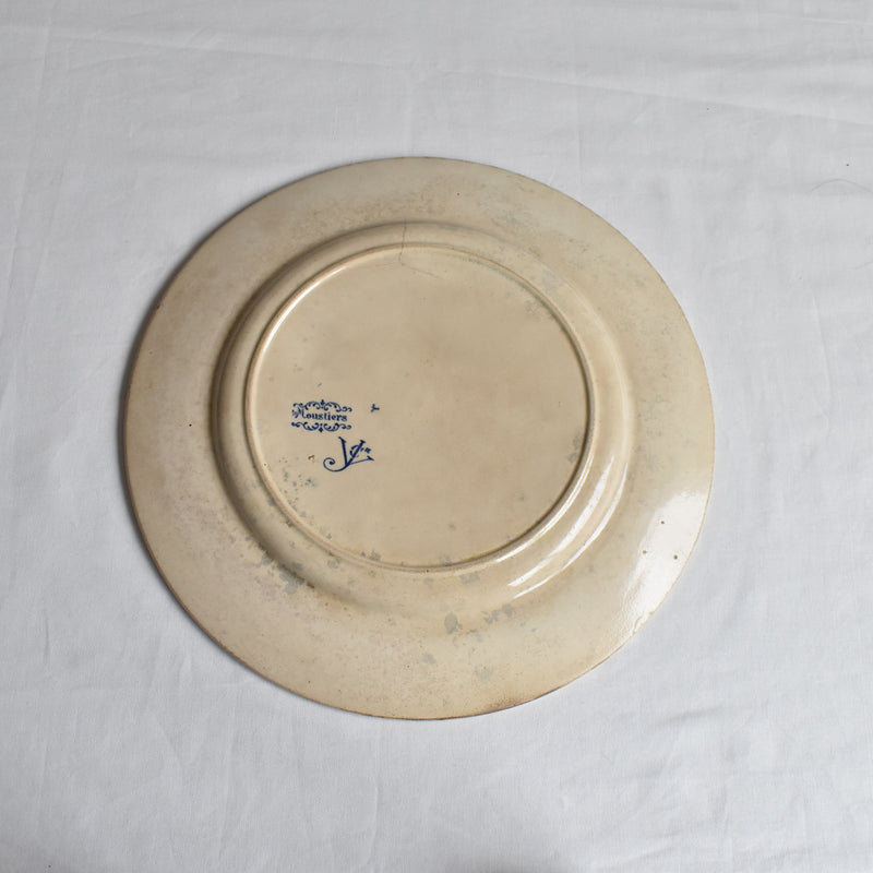 Antique Service Plate, Jules Vieillard Moustiers