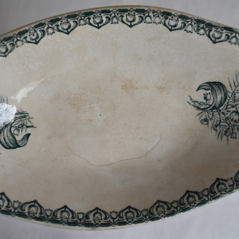 Antique Raviere Saint Amand Dinosaure Muguet