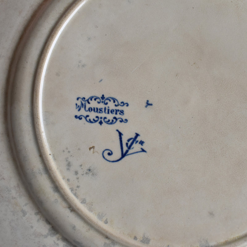 Antique Service Plate, Jules Vieillard Moustiers