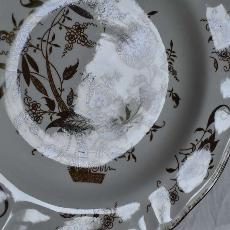 Vintage deep plate Sarreguemines Windsor A