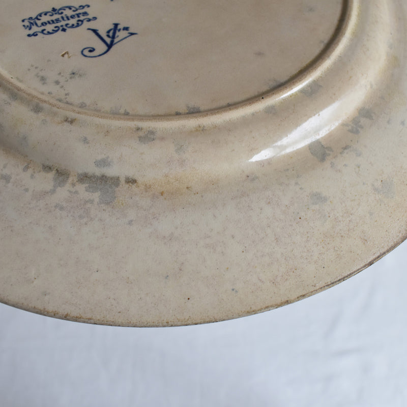 Antique Service Plate, Jules Vieillard Moustiers