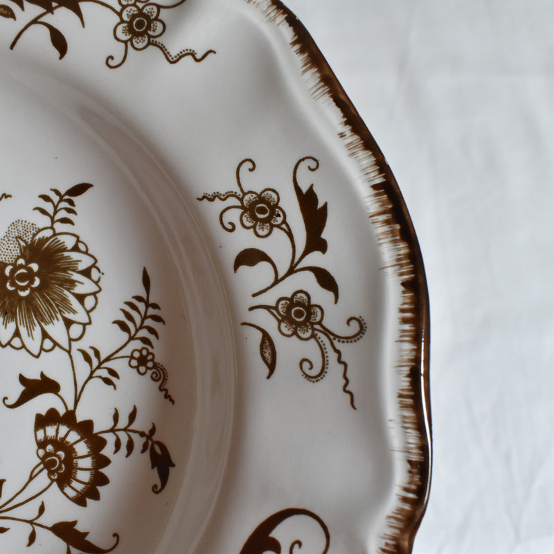 Vintage deep plate Sarreguemines Windsor A
