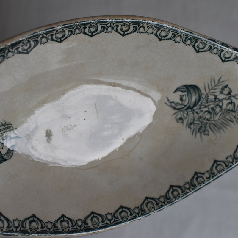 Antique Raviere Saint Amand Dinosaure Muguet