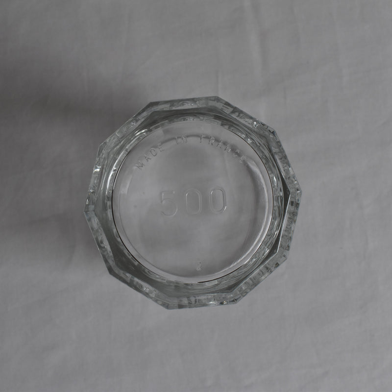 ヴィンテージ ガラスジャムポット 500 B