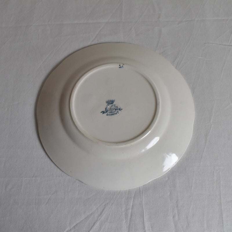 Antique Dessert Plate, Longwy Muguet (Lily of the Valley) E