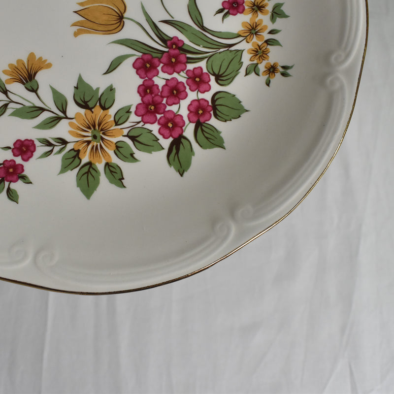 Vintage Plate Gien Floréal A
