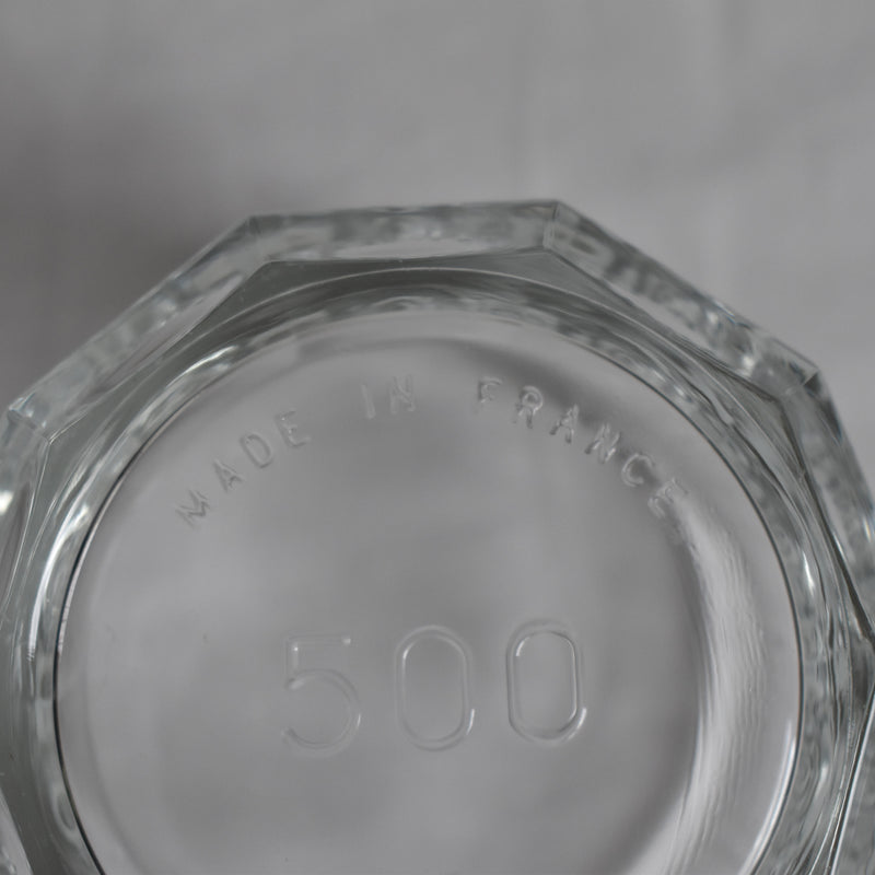 ヴィンテージ ガラスジャムポット 500 B