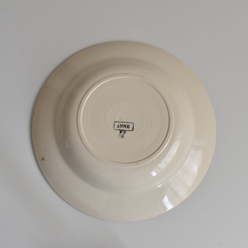 Vintage Deep Plate FF Pexonne Anne B