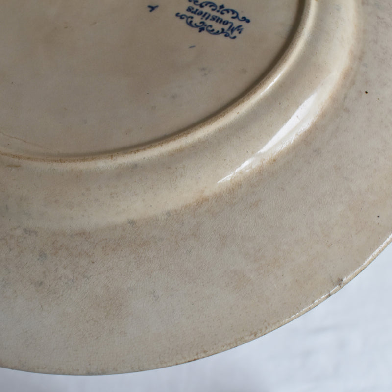 Antique Service Plate, Jules Vieillard Moustiers