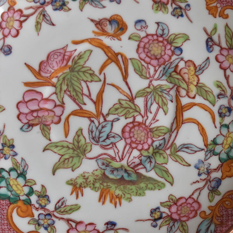 Antique Coffee Cup & Saucer, Sarreguemines Minton 216 D