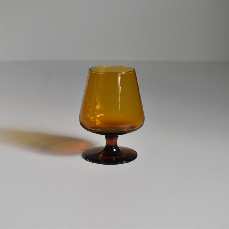 Vintage Liquor Glass Brown