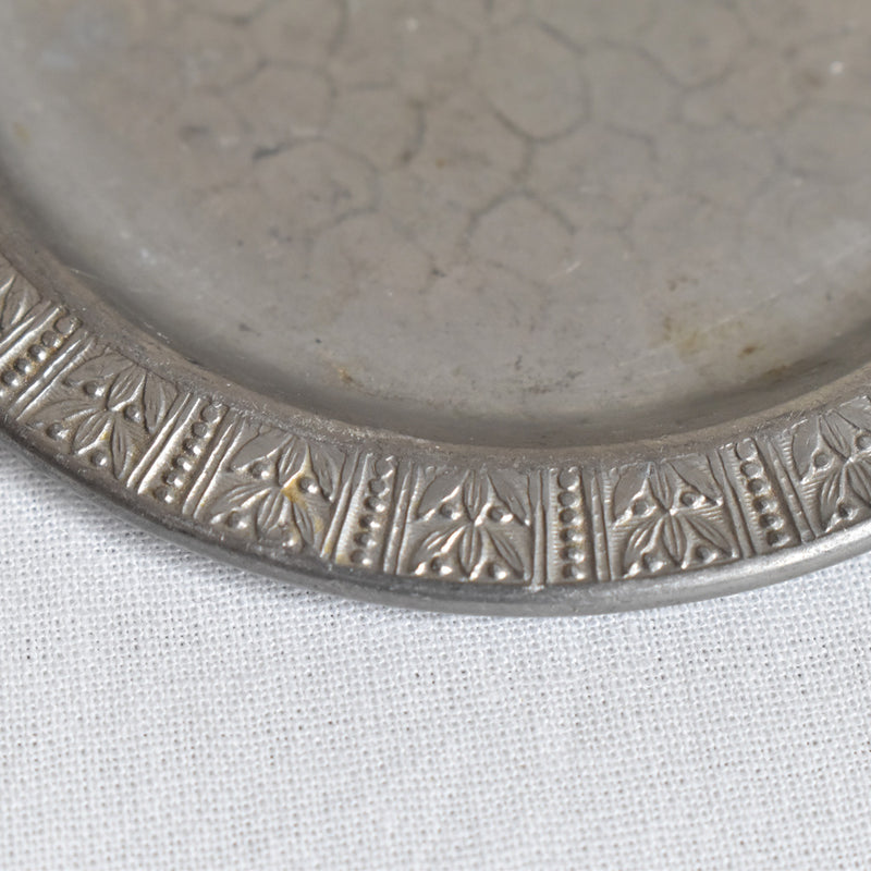 ヴィンテージピューター コースター2点セット