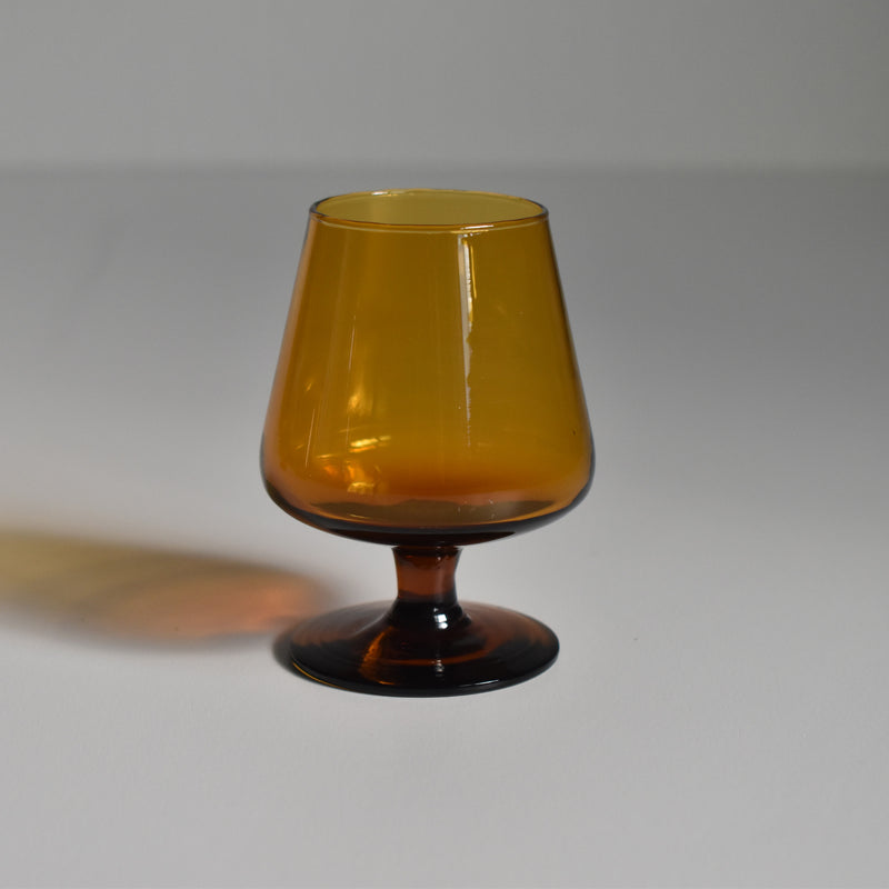 Vintage Liquor Glass Brown