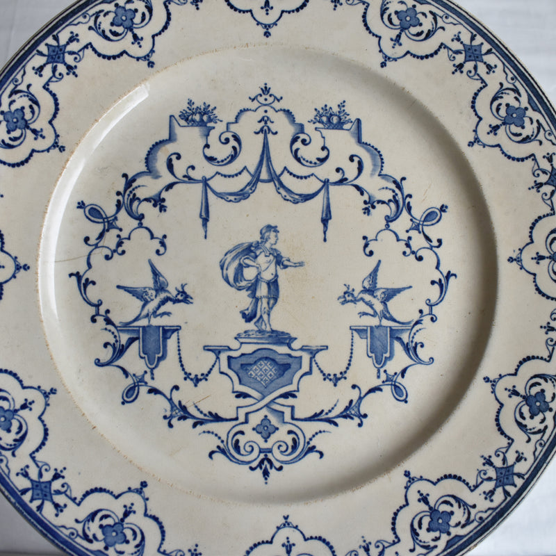 Antique Service Plate, Jules Vieillard Moustiers