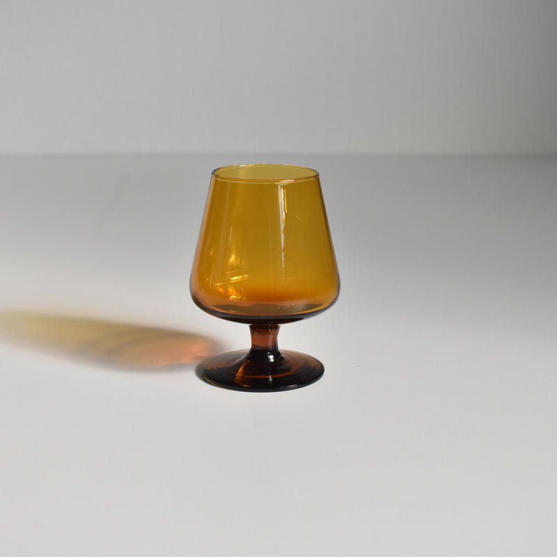 Vintage Liquor Glass Brown