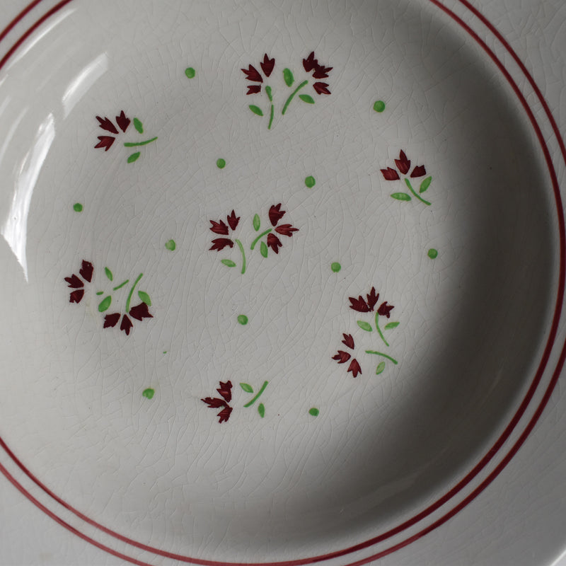 Antique Deep Plate K&G Luneville Monique C