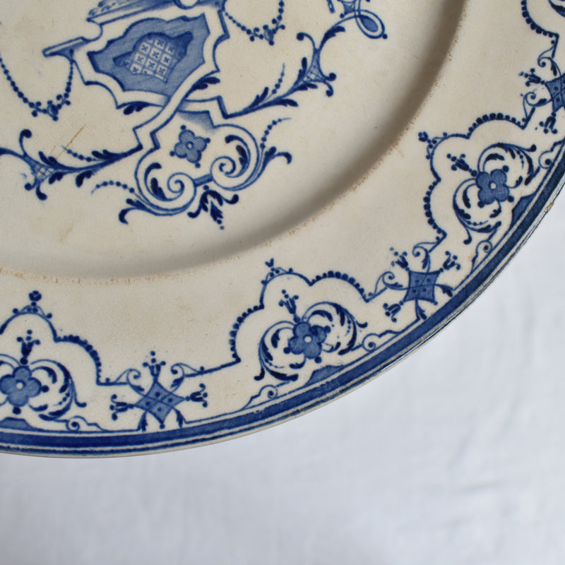 Antique Service Plate, Jules Vieillard Moustiers