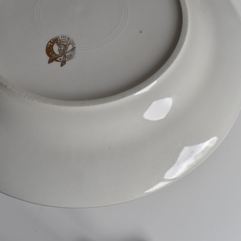Vintage Plate, Mullardeau, Jaune