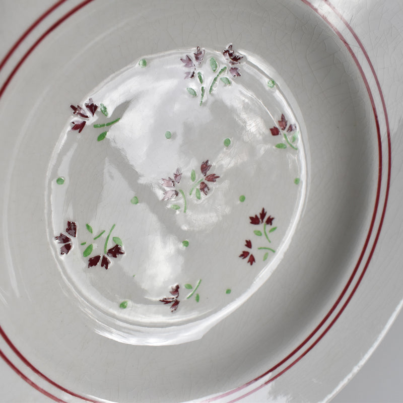 Antique Deep Plate K&G Luneville Monique C