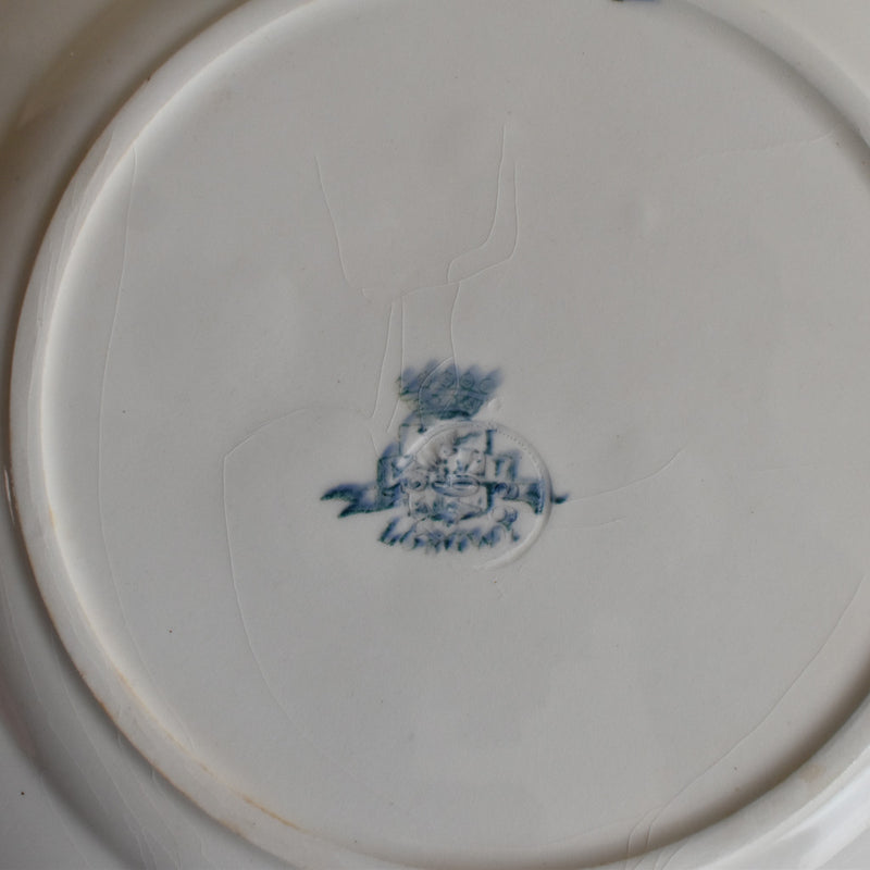 Antique Dessert Plate, Longwy Muguet (Lily of the Valley) E