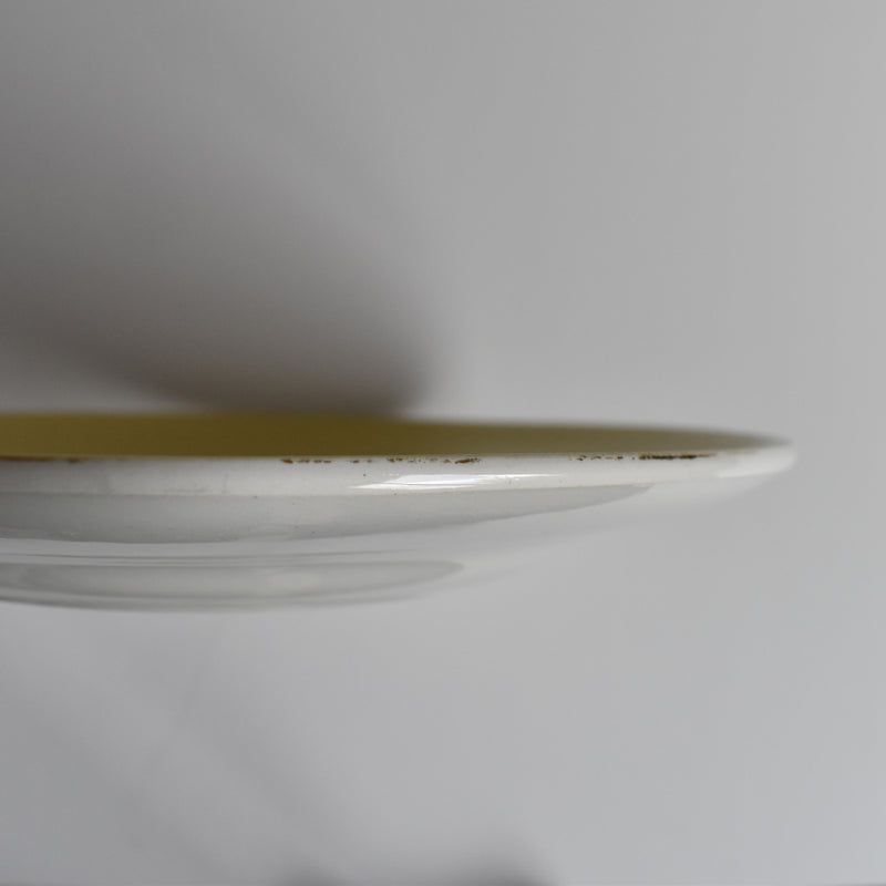 Vintage Plate, Mullardeau, Jaune