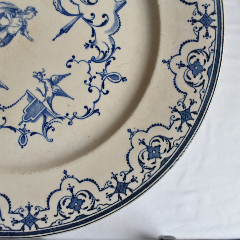 Antique Service Plate, Jules Vieillard Moustiers
