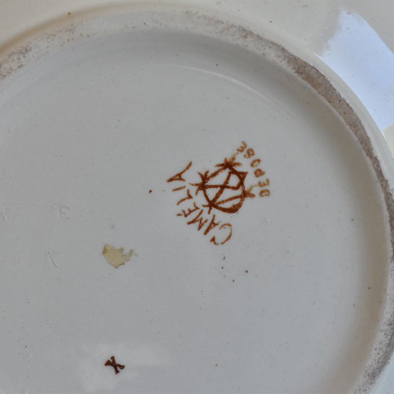 Antique Pitcher Creil et Montereau Camélia