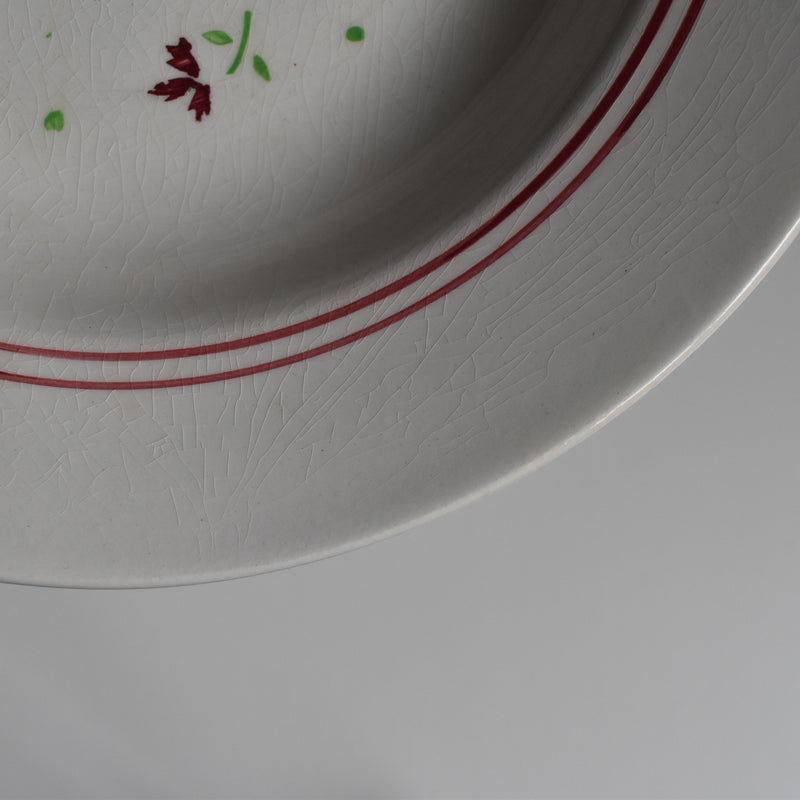 Antique Deep Plate K&G Luneville Monique C