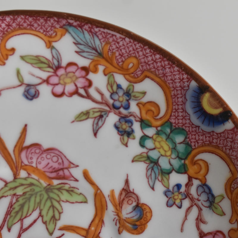 Antique Coffee Cup & Saucer, Sarreguemines Minton 216 D
